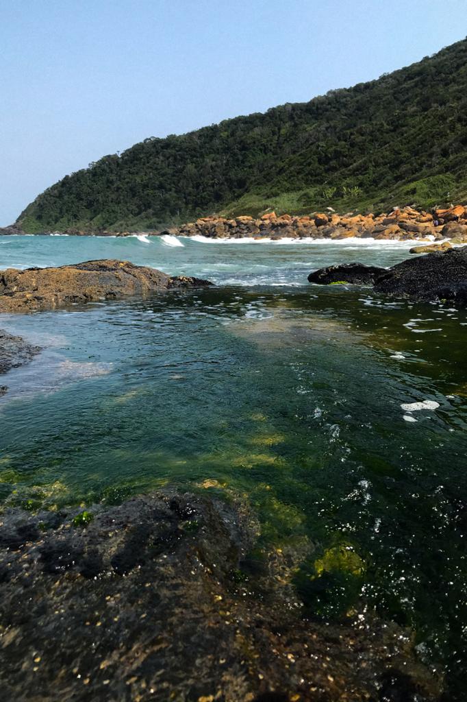 Cachoeira Praia Vermelha Penha SC Trilha Rota Terrestre